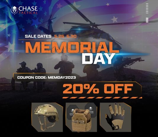 Chase Tactical Memorial Day Sale