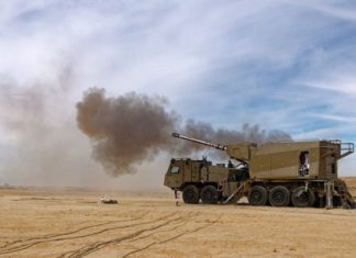 Rheinmetall and Elbit Systems Conduct Live-fire Demonstration of Automated 155mm L52 wheeled Self-Propelled Howitzer