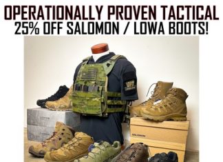 25% Off Salomon and Lowa at O P Tactical
