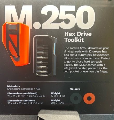 OR Summer Show 23 – Tacticagear M.250 Hex Toolkit