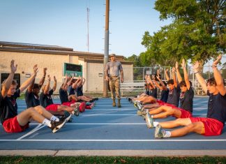 Investing In Our Next Generation: Air Commandos Partner with FWBHS Football Program to Build Expert Teams