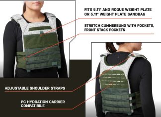 New TacTec Trainer Weight Vest Colors from 5.11 Tactical