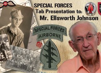 100 Year Old WWII Veteran Awarded Green Beret and SF Tab