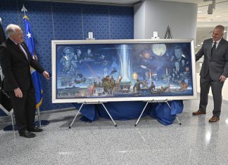 DAF Unveils Art Commemorating 75 Years of Air and Space Power