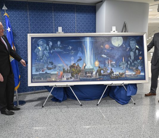 DAF Unveils Art Commemorating 75 Years of Air and Space Power