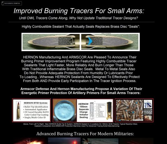 NDIA Future Forces Conference 23 Poster #5 – Improved Burning Tracers for Small Arms