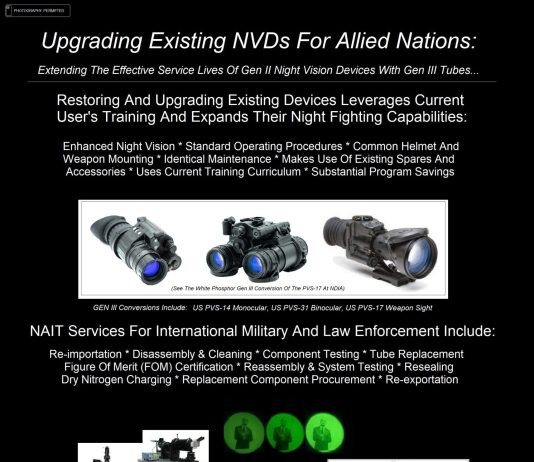 NDIA Future Forces Conference 23 Poster #1 – Upgrading Existing NVDs for Allied Nations