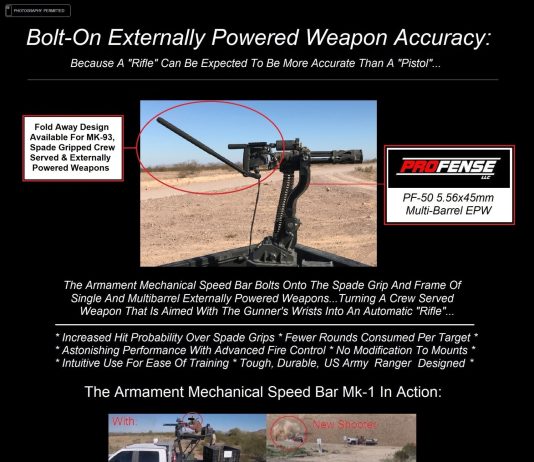 NDIA Future Forces Conference 23 Poster #9 – Armament Mechanical Speed Bar Mk-1