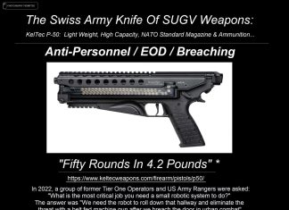 NDIA Future Forces Conference 23 Poster #12 – The KelTec P50