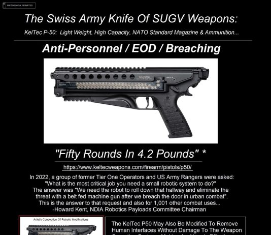 NDIA Future Forces Conference 23 Poster #12 – The KelTec P50