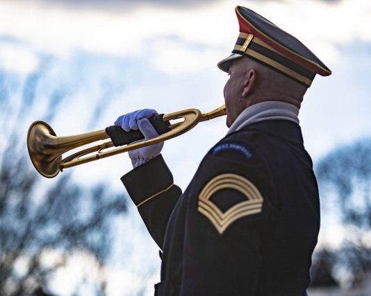 Army Bugler Sounds Taps for Almost Two Decades