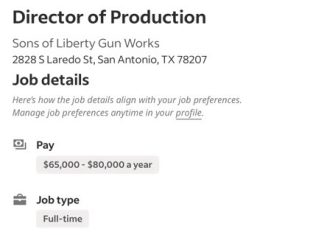 TacJobs – SOLGW Seeks Director of Production