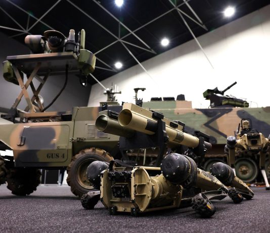 Vision 60 Quadrupedal Unmanned Ground Vehicles Displayed at Chief of Army Symposium