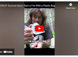 CRAZY Survival Hack | Start a Fire With a Plastic Bag