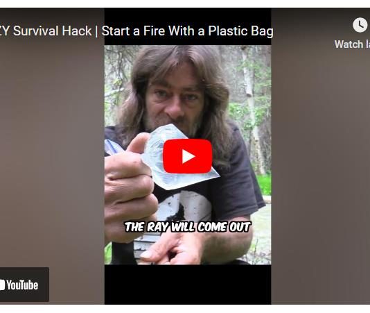 CRAZY Survival Hack | Start a Fire With a Plastic Bag